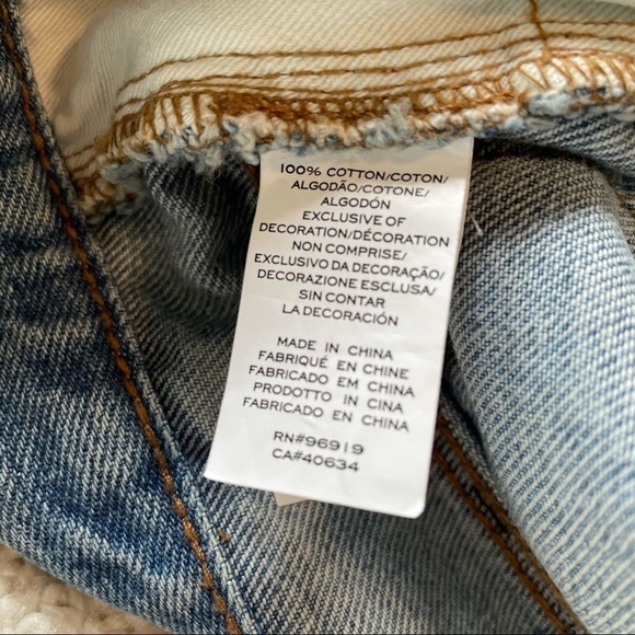 MARC Jacobs Light Wash Jean Mini Skirt Pom Pom 26 - Picture 5 of 6